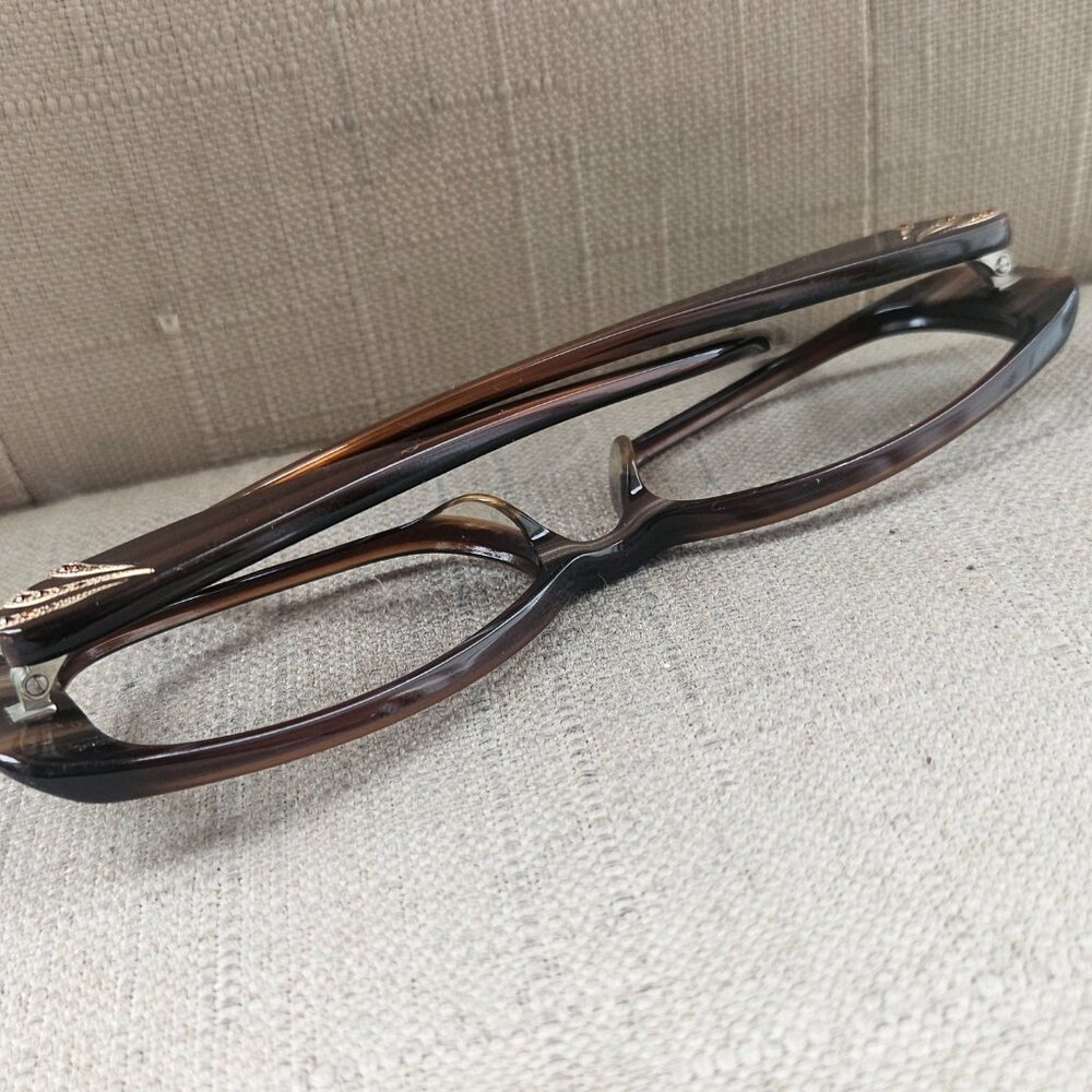 Dana Buchman Women Eyeglasses TULUM Brown Crystal 53[]16 135 Frame - Picture 6 of 16
